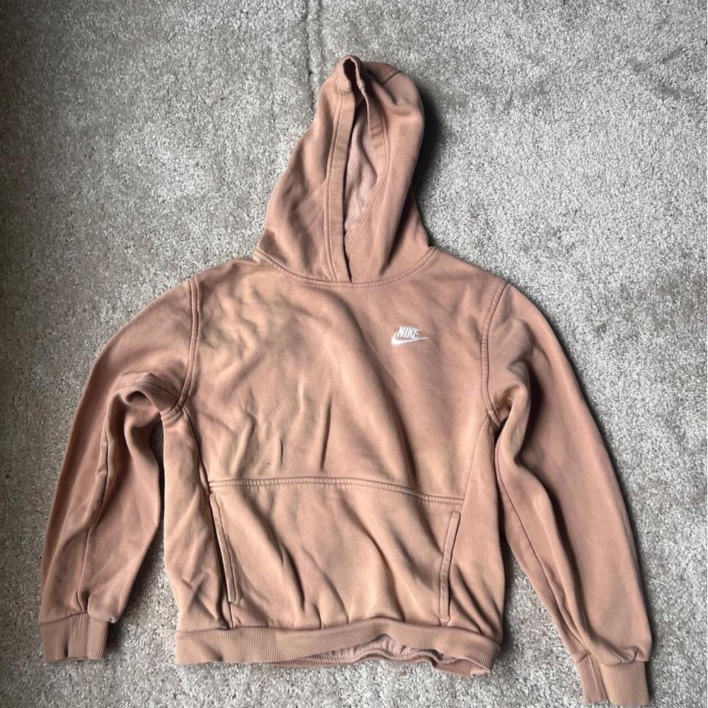 brown Nike hoodie
